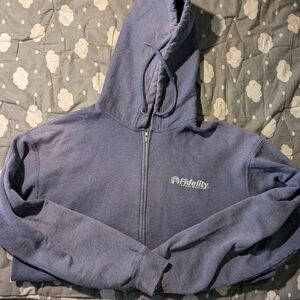 Fidelity Indigo Zip-Up Hoodie